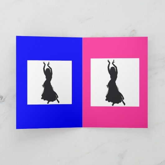 de kaart van buikdansgroeten (Binnen)