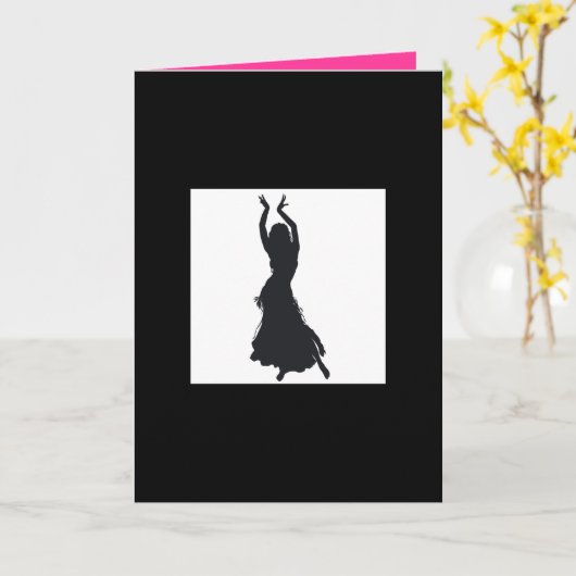 de kaart van buikdansgroeten (Gele Bloem)