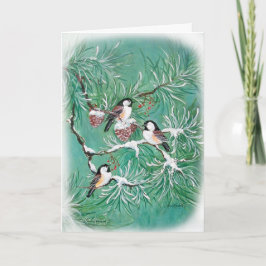 De Kaart van Chickadees en van de Pijnboom