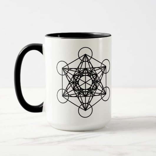 De kaart van creatie 15 oz. Mok (Links)