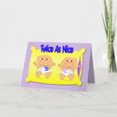 De Kaart van de Aankondiging van tweelingen (Voorkant)