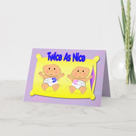 De Kaart van de Aankondiging van tweelingen (Voorkant)