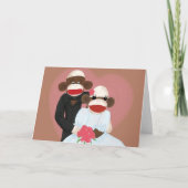 De Kaart van de Aap van de sok van het Huwelijk (Voorkant)