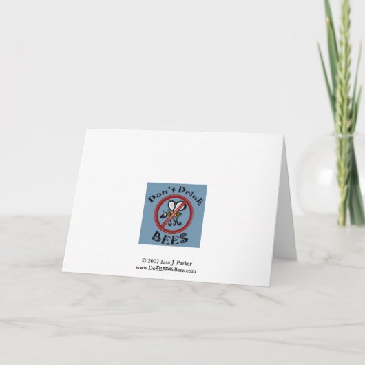 de kaart van de aapverjaardag (Achterkant)