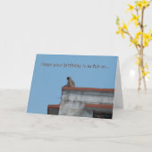 de kaart van de aapverjaardag (Gele Bloem)