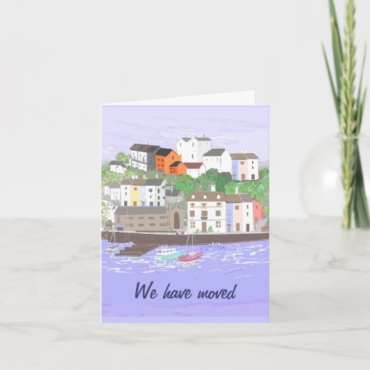 De kaart van de adreswijziging (Voorkant)