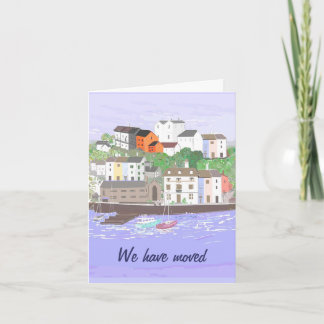 De kaart van de adreswijziging