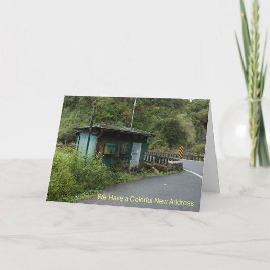 De Kaart van de adreswijziging: Kleurrijk Nieuw (Voorkant)