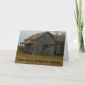 De Kaart van de adreswijziging: Kom bezoeken ons (Voorkant)