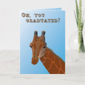 De Kaart van de Afstuderen van de Giraffe (Voorkant)