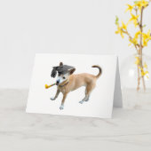 De Kaart van de Afstuderen van de hond (Gele Bloem)