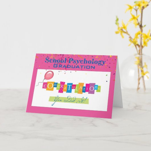 De Kaart van de Afstuderen van de Psychologie van (Gele Bloem)