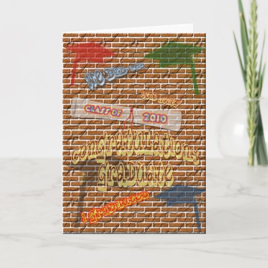 De Kaart van de Afstuderen van Graffiti (Voorkant)