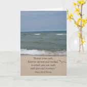 De Kaart van de Afstuderen van het Strand van het (Gele Bloem)