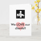 De Kaart van de Appreciatie van de Cliënt van de (Gele Bloem)