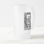 De Kaart van de Beer Tarot Matglas Bierpul (Voorkant rechts)