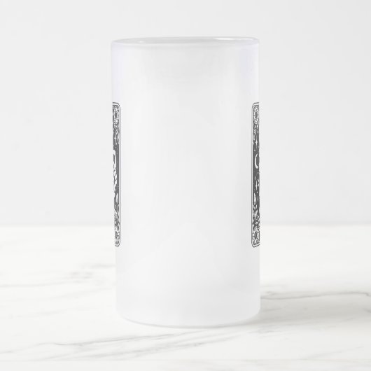 De Kaart van de Beer Tarot Matglas Bierpul (Center)