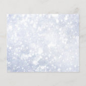 De Kaart van de begrotingspolitiek kerstblauw Glit (Achterkant)