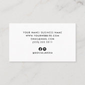 De Kaart van de benoeming voor Haar, Nail, of Stij Visitekaartje (Achterkant)