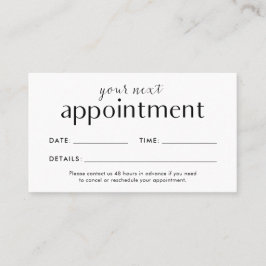 De Kaart van de benoeming voor Haar, Nail, of Stij Visitekaartje