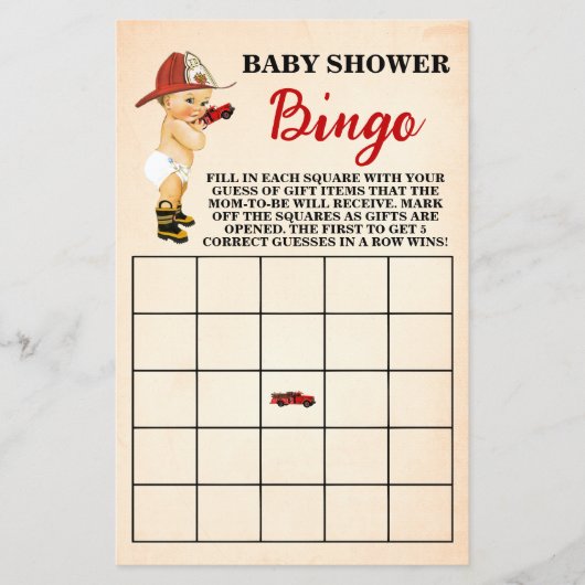 De Kaart van de Bingo van het Kleine Baby shower v (Voorkant)