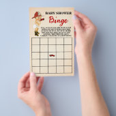 De Kaart van de Bingo van het Kleine Baby shower v (Hand)