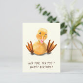 De Kaart van de Birthday met het Vreemde Spelen he (Staand voorkant)