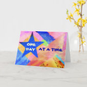 De kaart van de "Blauwe Ster" van één Dag (Gele Bloem)