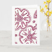 De Kaart van de Bloem van de framboos (Gele Bloem)