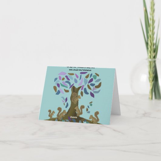 De Kaart van de boomhut van de eekhoorn (Achterkant)