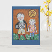 De kaart van de broer en van de zuster (Gele Bloem)