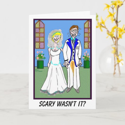 De kaart van de BRUIDEGOM EN van het huwelijk van (Gele Bloem)