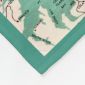 De kaart van de buitenbanken fleece deken (Hoek)