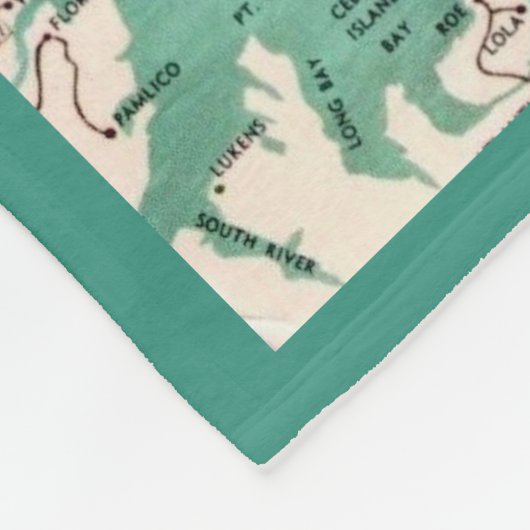 De kaart van de buitenbanken fleece deken (Hoek)