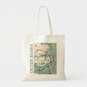 De kaart van de buitenbanken tote bag