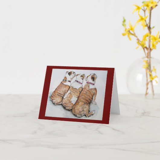 de kaart van de buldoggennota (Gele Bloem)