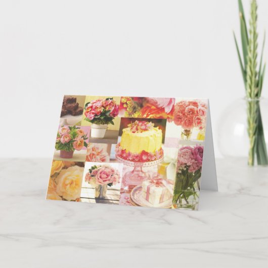 De Kaart van de Cake van de verjaardag (Voorkant)