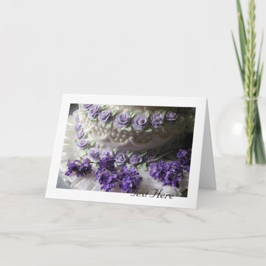 De Kaart van de Cake van het huwelijk (Voorkant)