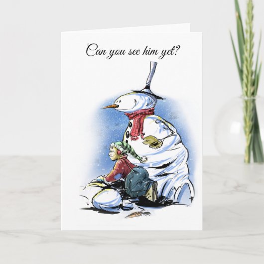 De kaart van de Cartoon van de vakantie (Voorkant)