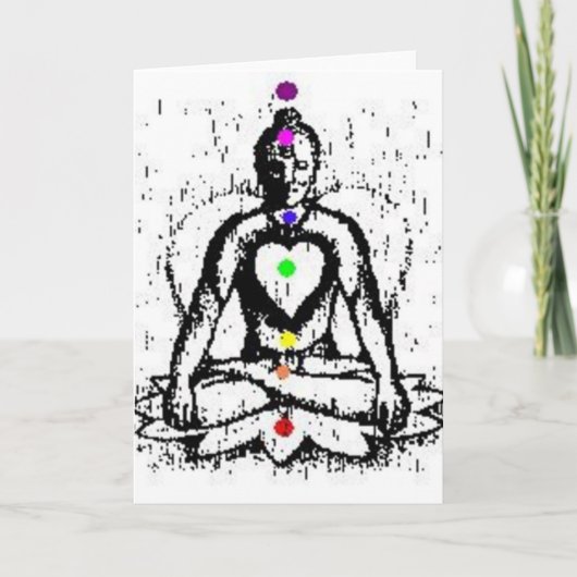 de kaart van de chakrayoga (Voorkant)