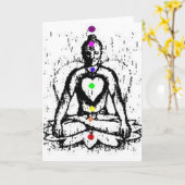 de kaart van de chakrayoga (Gele Bloem)