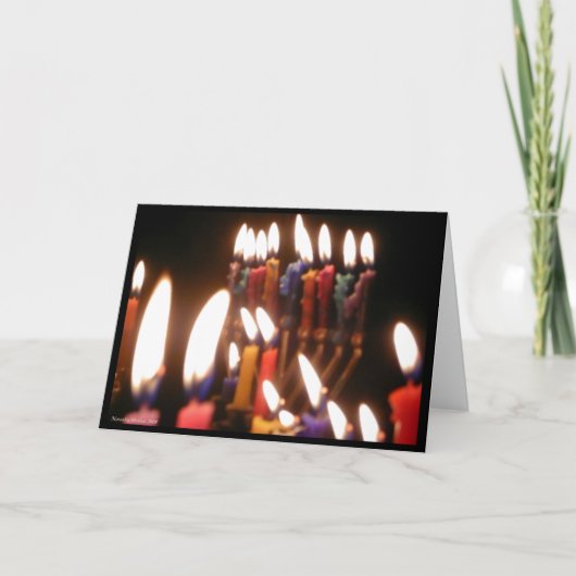 De kaart van de Chanoeka (Voorkant)