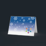 De Kaart van de Chanoeka - de Joodse Sterren van<br><div class="desc">Dit is één van onze vele Chanoeka en Chanoeka/Kerstkaarten.  Zij zijn ook beschikbaar als ecards in www.OurJewishCommunity.org</div>