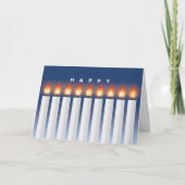 De Kaart van de Chanoeka met Kaarsen (Voorkant)