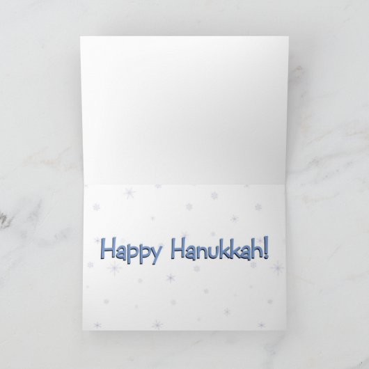 De Kaart van de Chanoeka van de tekkel (Binnen)