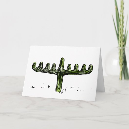 De Kaart van de Chanoeka van Menorah van Saguaro (Voorkant)