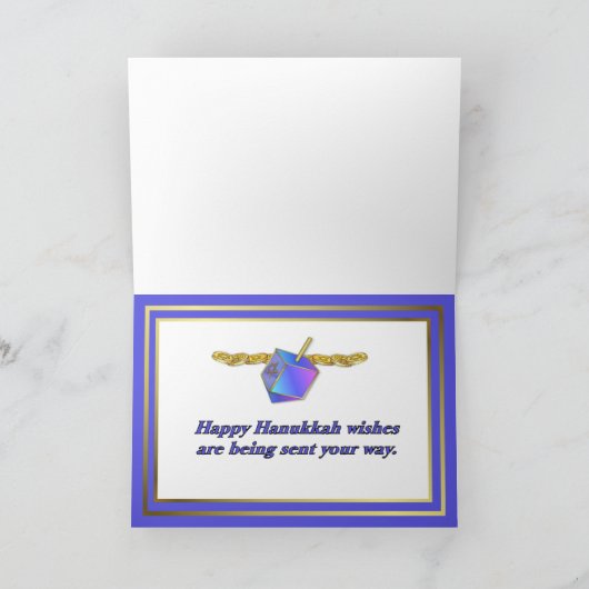 De Kaart van de Chanoeka van Shalom (Binnen)