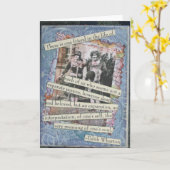 De Kaart van de Collage van de Doos van de (Gele Bloem)