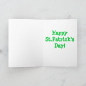 De kaart van de Dag van Boston Terrier St. Patrick (Binnen)