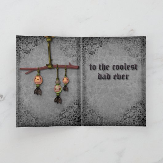 De Kaart van de Dag van de Vaders van de Raaf van (Binnen)